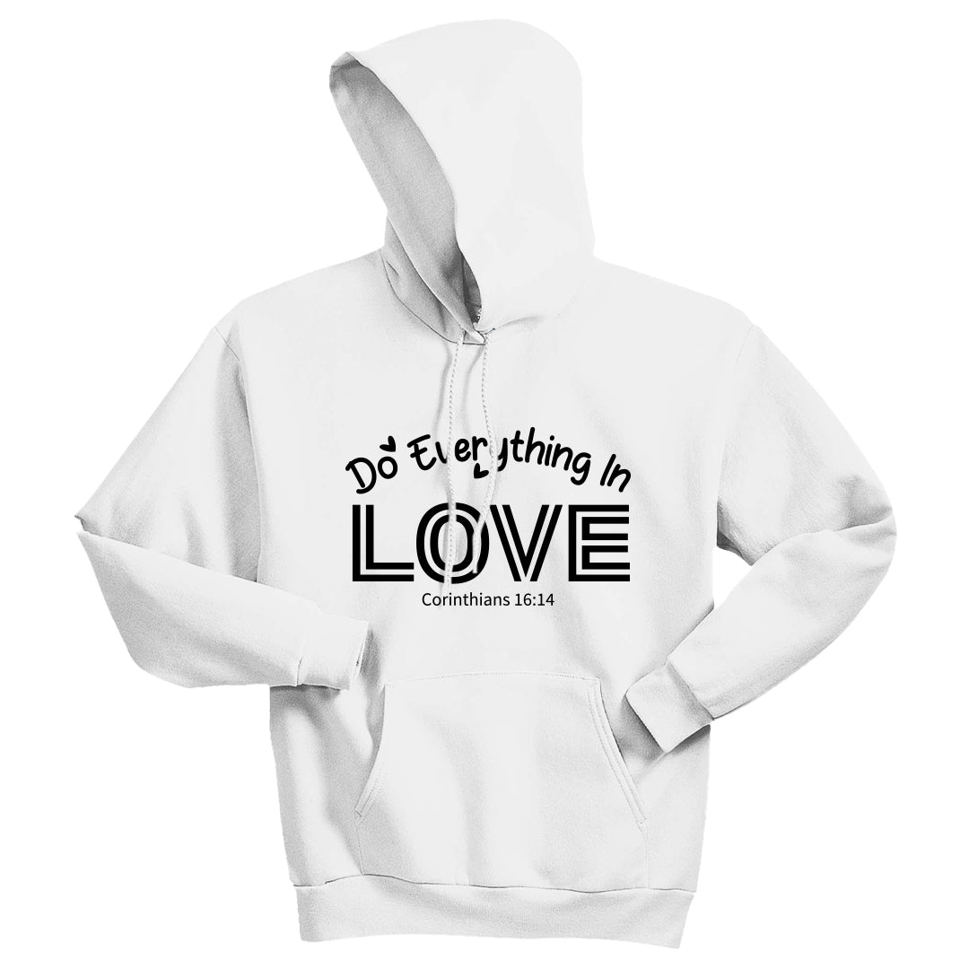 Faith Hope Love Unisex Hoodie – Inspirational Christian Sweatshirt