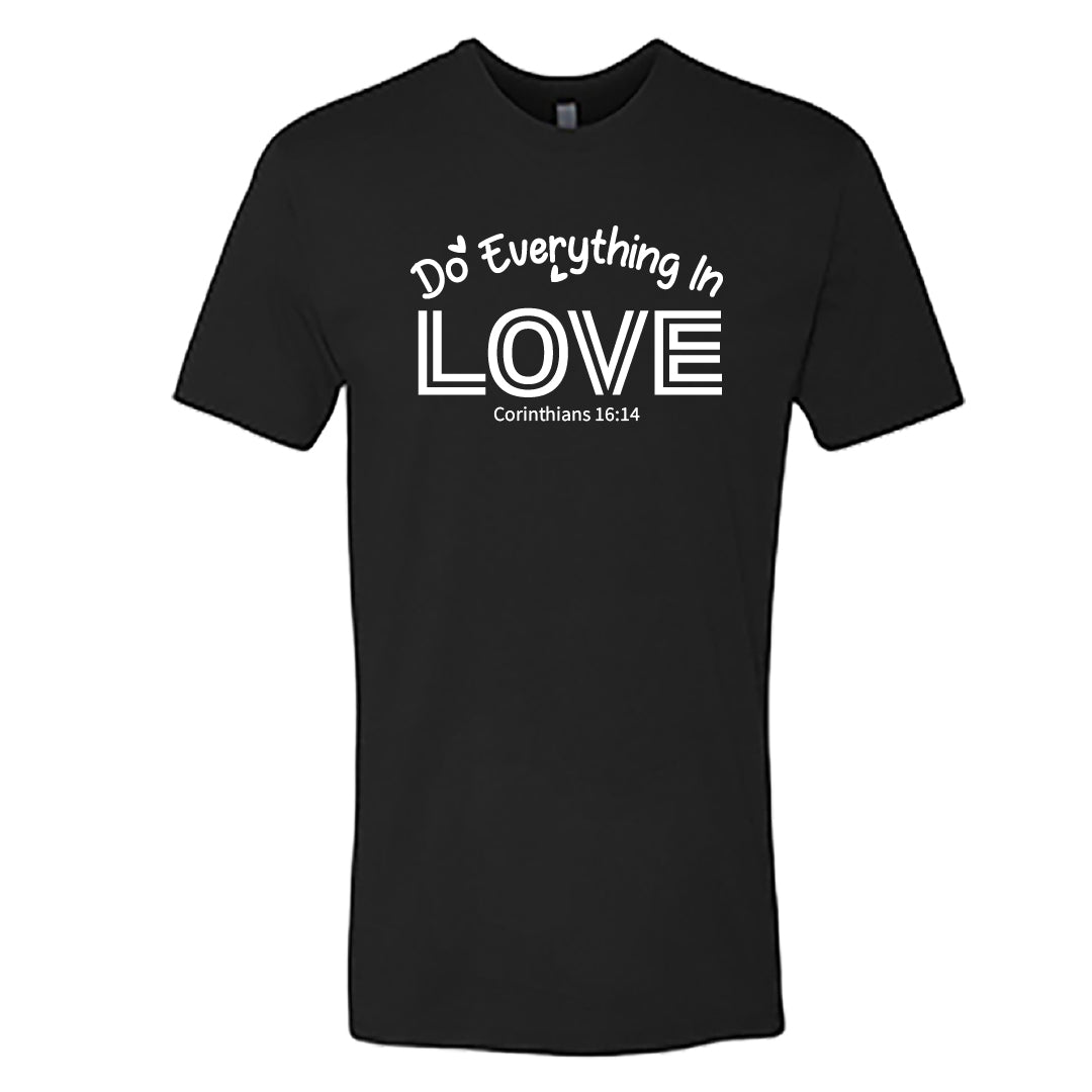 Men's "Do Everything in Love" Bible Verse T-Shirt – Corinthians 16:14