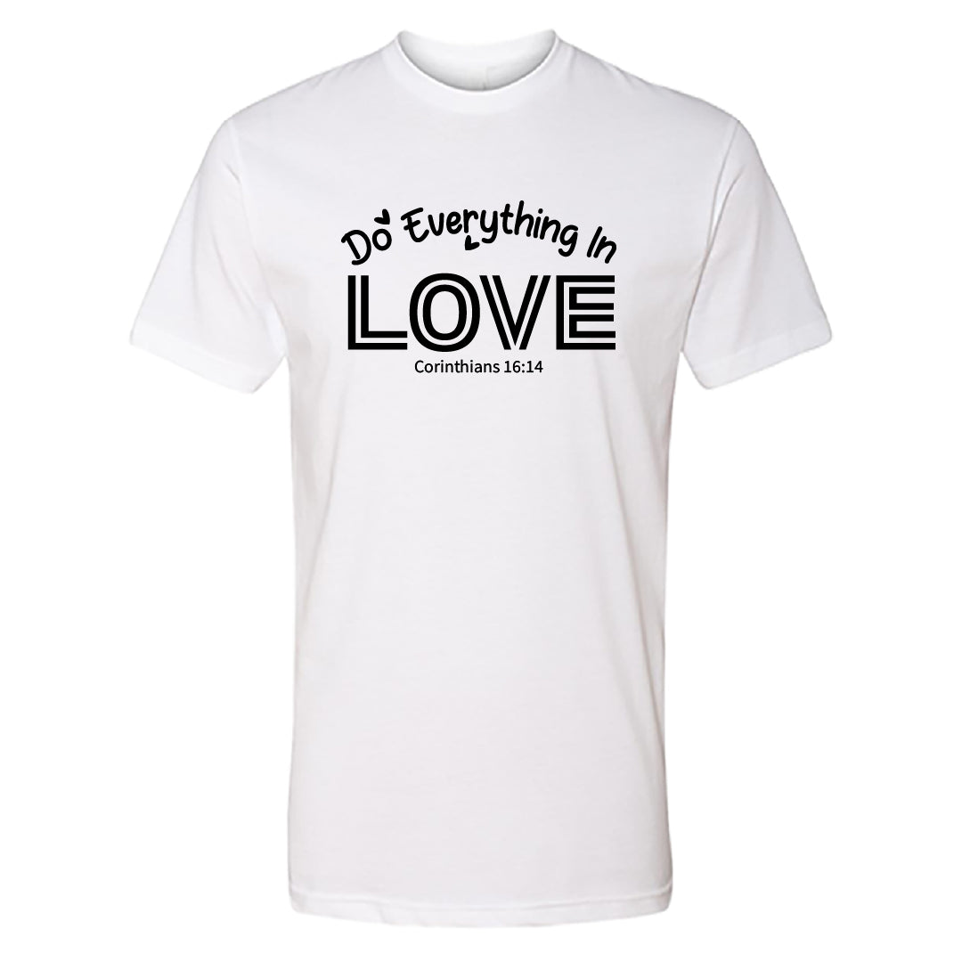 Men's "Do Everything in Love" Bible Verse T-Shirt – Corinthians 16:14