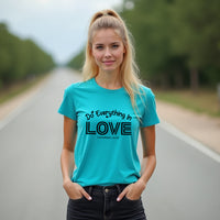 Women’s “Do Everything in Love” Christian Graphic Tee – Corinthians 16:14