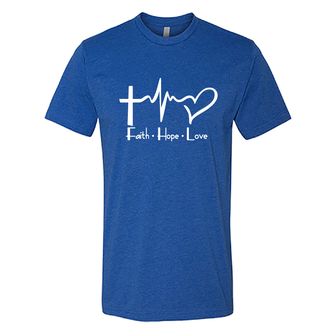 Men’s "Faith Hope Love" Graphic T-Shirt – Inspirational Christian TeeMen’s "Faith Hope Love" Graphic T-Shirt – Inspirational Christian Tee