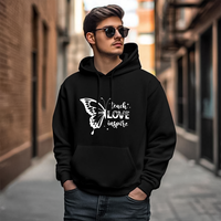 Teach Love Inspire Men's Hoodie – Butterfly Graphic Pullover