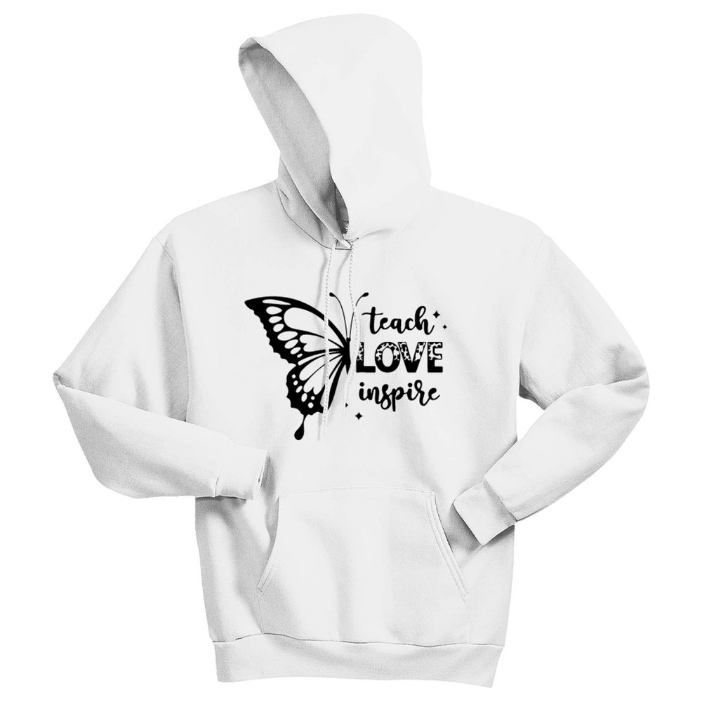 Teach Love Inspire Men's Hoodie – Butterfly Graphic Pullover