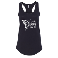Women’s “Teach Love Inspire” Butterfly Racerback Tank Top