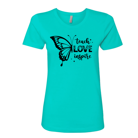 Teach Love Inspire Women’s Premium T-Shirt – Butterfly Design