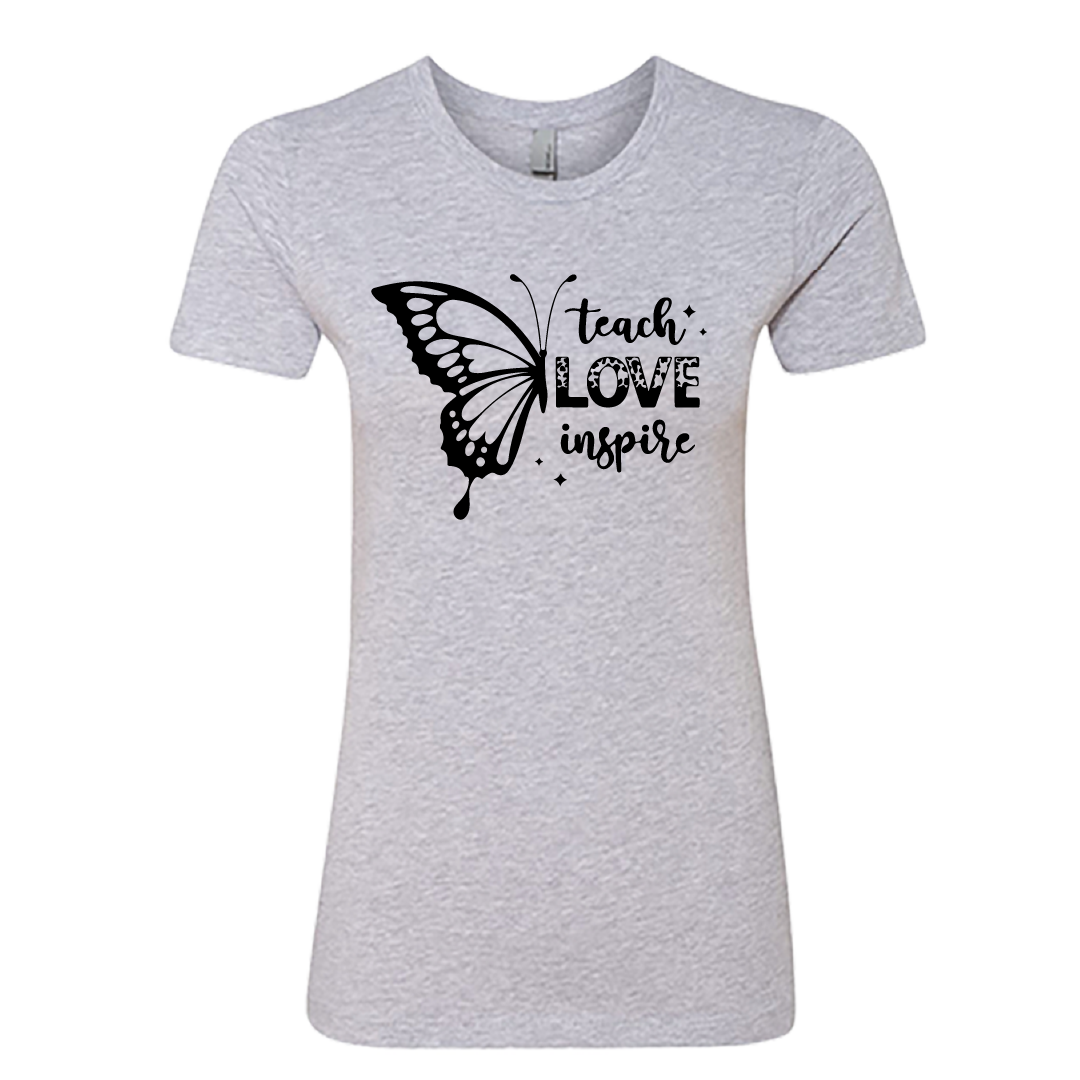 Teach Love Inspire Women’s Premium T-Shirt – Butterfly Design