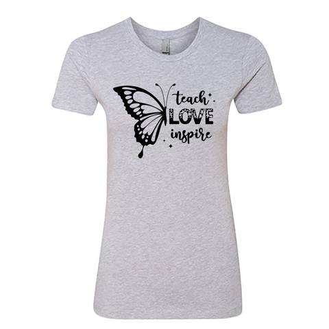 Teach Love Inspire Women’s Premium T-Shirt – Butterfly Design