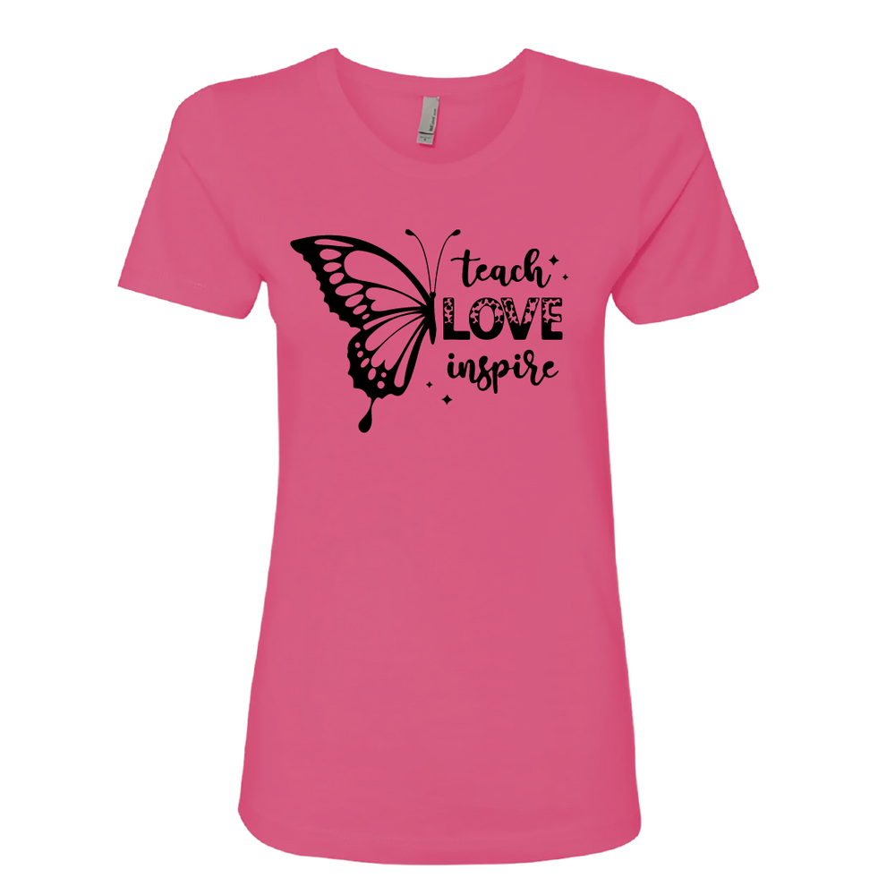 Teach Love Inspire Women’s Premium T-Shirt – Butterfly Design