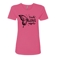 Teach Love Inspire Women’s Premium T-Shirt – Butterfly Design