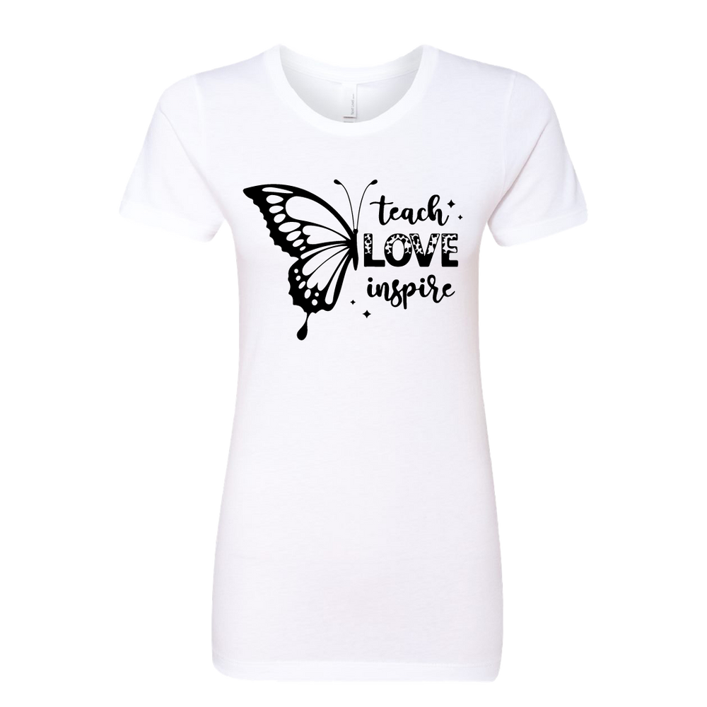 Teach Love Inspire Women’s Premium T-Shirt – Butterfly Design