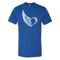 EXPRESSIVE Winged Heart Men's T-Shirt – Symbolic Angel Wing Tee