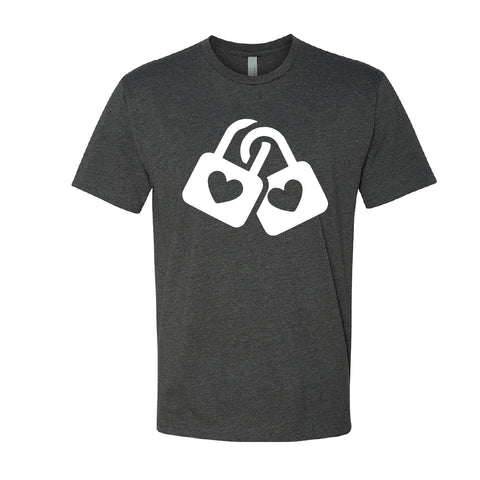 SYMBOLIC Love Locks Men's T-Shirt – Couples' Heart Padlock Tee