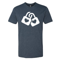 SYMBOLIC Love Locks Men's T-Shirt – Couples' Heart Padlock Tee