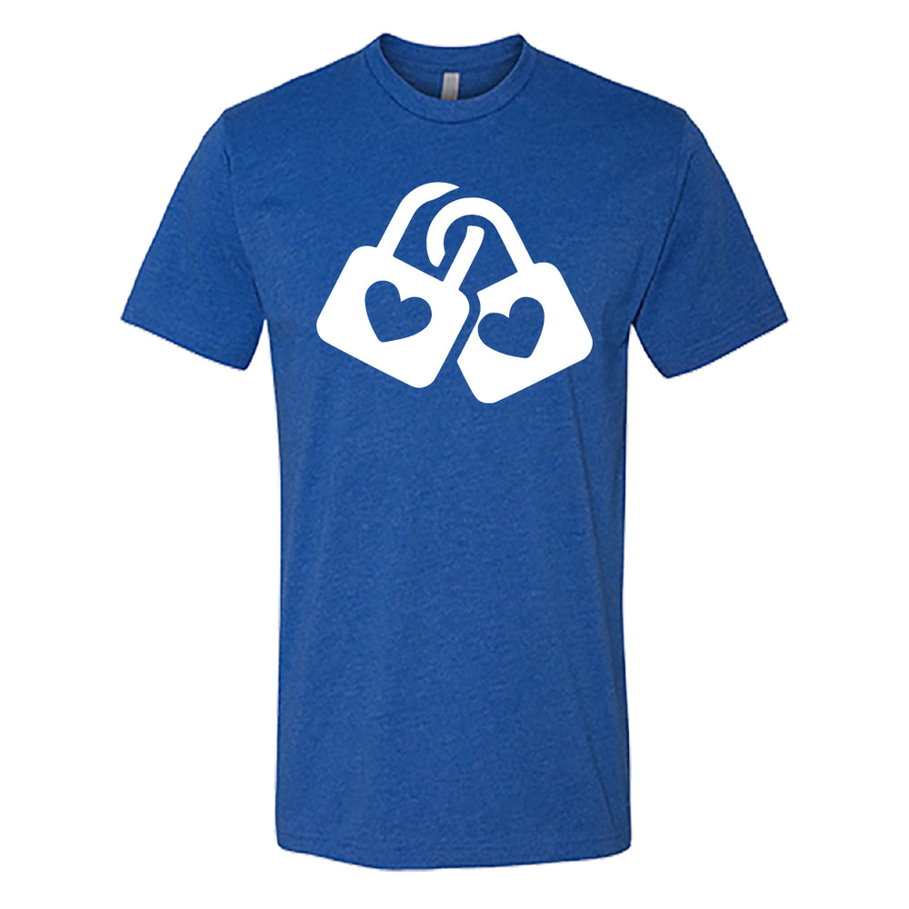 SYMBOLIC Love Locks Men's T-Shirt – Couples' Heart Padlock Tee