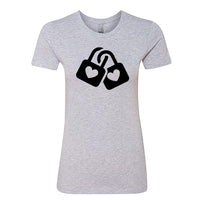 SYMBOLIC Love Locks Women's T-Shirt – Romantic Heart Padlock Tee