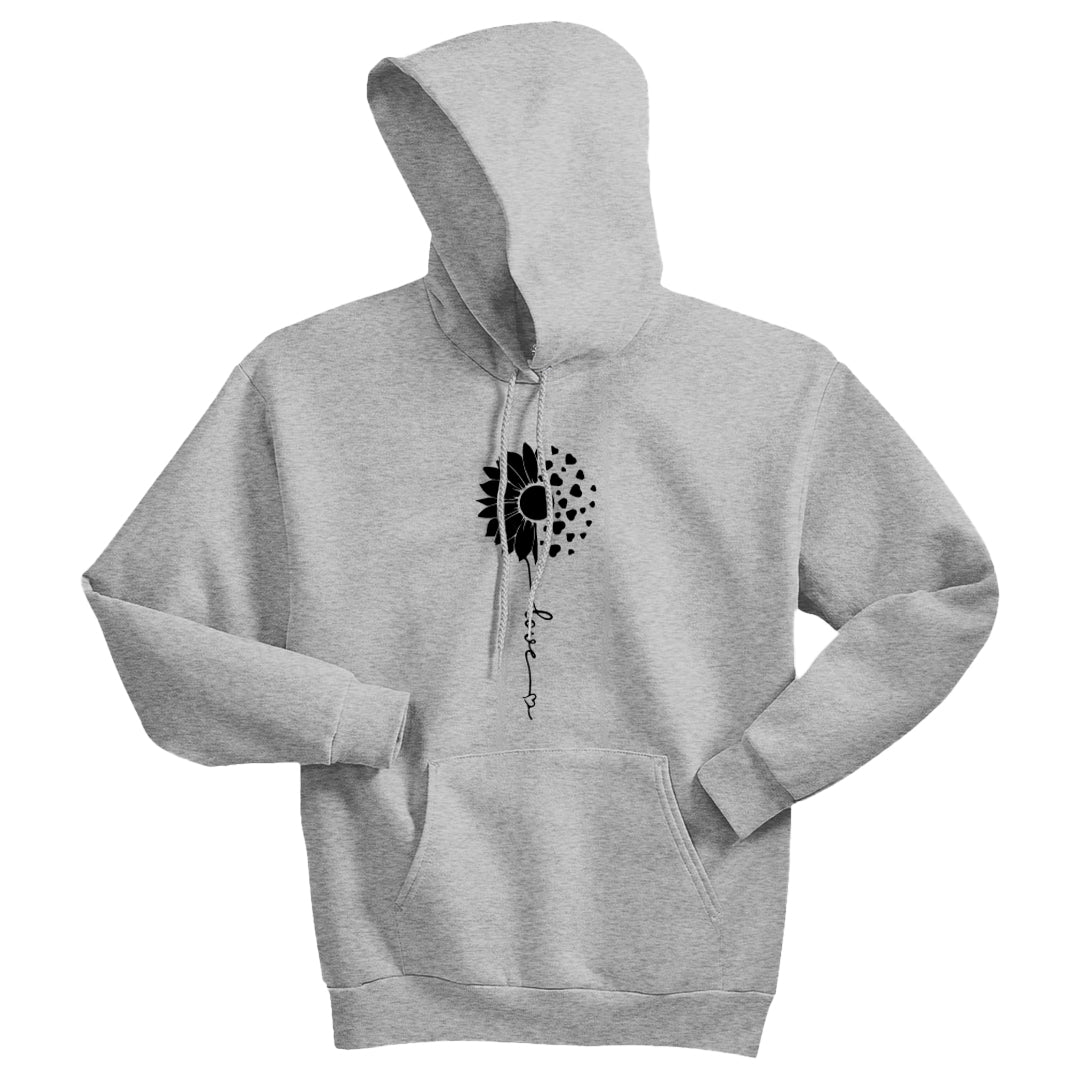 HEARTFELT Sunflower Love Unisex Hoodie – Meaningful & Cozy Floral Sweatshirt