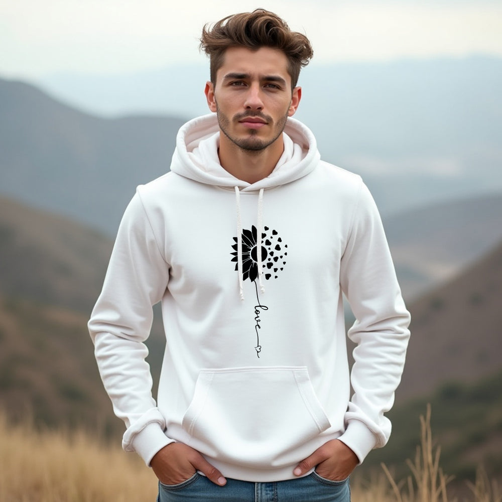HEARTFELT Sunflower Love Unisex Hoodie – Meaningful & Cozy Floral Sweatshirt