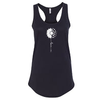 HEARTFELT Sunflower Love Racerback Tank Top – Meaningful & Stylish Women's Tee