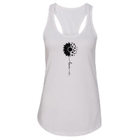 HEARTFELT Sunflower Love Racerback Tank Top – Meaningful & Stylish Women's Tee
