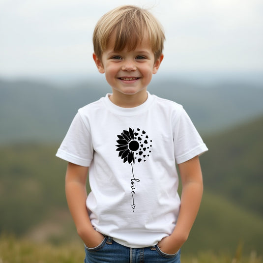 SWEET Sunflower Love Youth T-Shirt – Meaningful & Fun Floral Kids' Tee