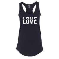 "All You Need Is Love" Women's Racerback Tank Top – A Timeless & Positive Graphic Top