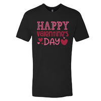Men’s Happy Valentine's Day T-Shirt | Heart Graphic Crew Neck Tee | Premium Soft Cotton Romantic Holiday Shirt