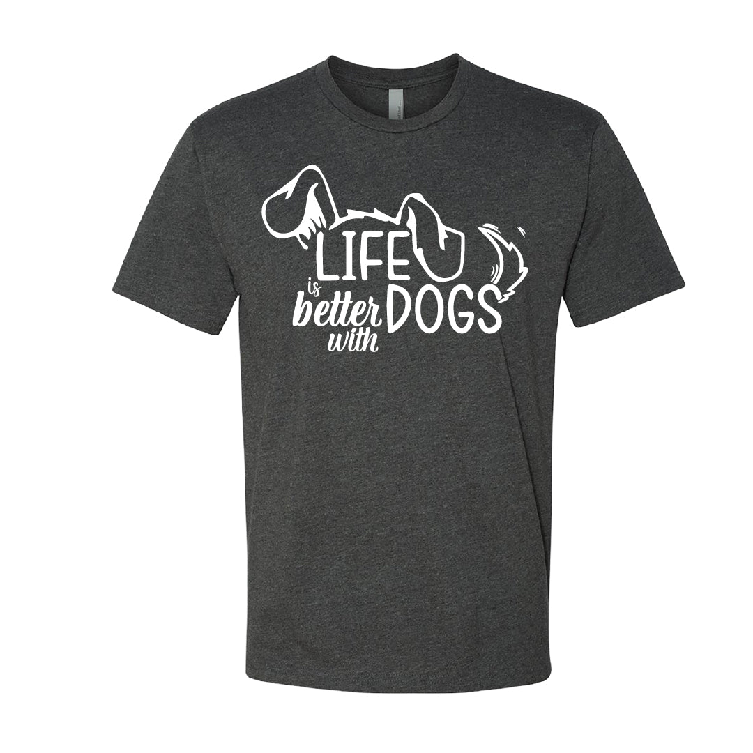 "Life is Better with Dogs" Men's / Unisex T-Shirt – The Go-To Tee for Every Dog Lover
