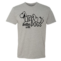 "Life is Better with Dogs" Men's / Unisex T-Shirt – The Go-To Tee for Every Dog Lover