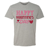 Men’s Happy Valentine's Day T-Shirt | Heart Graphic Crew Neck Tee | Premium Soft Cotton Romantic Holiday Shirt