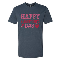 Men’s Happy Valentine's Day T-Shirt | Heart Graphic Crew Neck Tee | Premium Soft Cotton Romantic Holiday Shirt