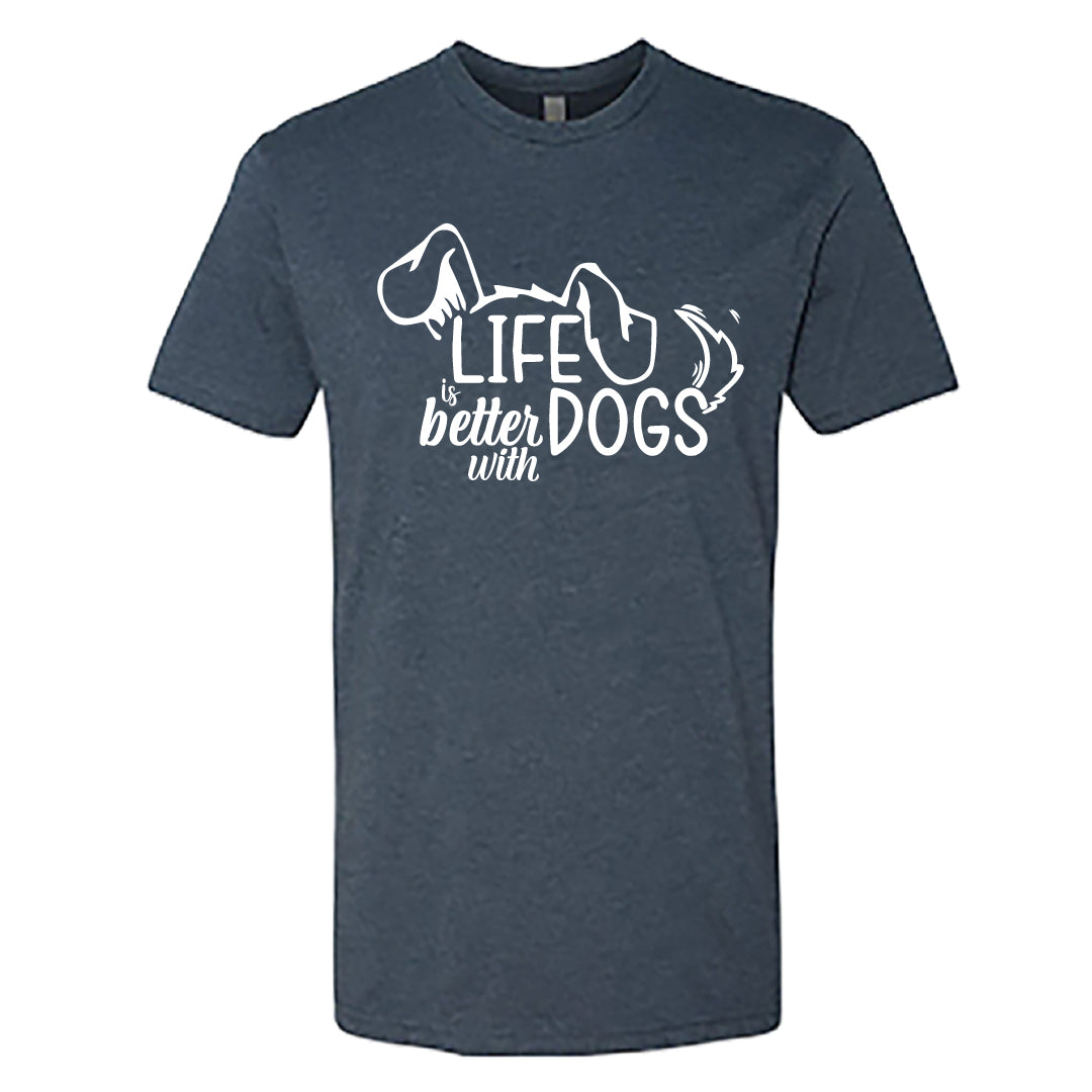 "Life is Better with Dogs" Men's / Unisex T-Shirt – The Go-To Tee for Every Dog Lover