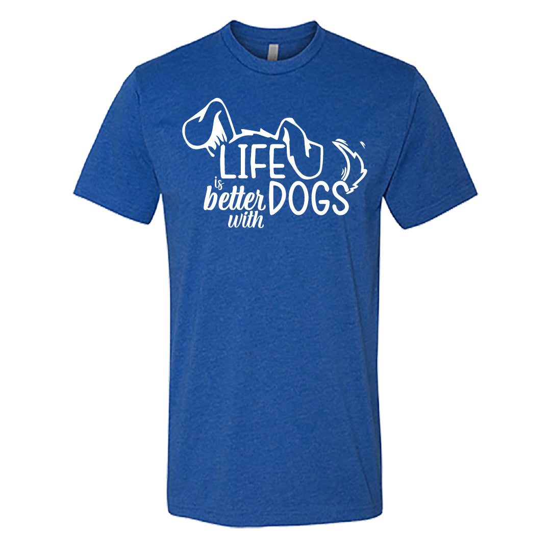 "Life is Better with Dogs" Men's / Unisex T-Shirt – The Go-To Tee for Every Dog Lover