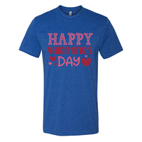 Men’s Happy Valentine's Day T-Shirt | Heart Graphic Crew Neck Tee | Premium Soft Cotton Romantic Holiday Shirt