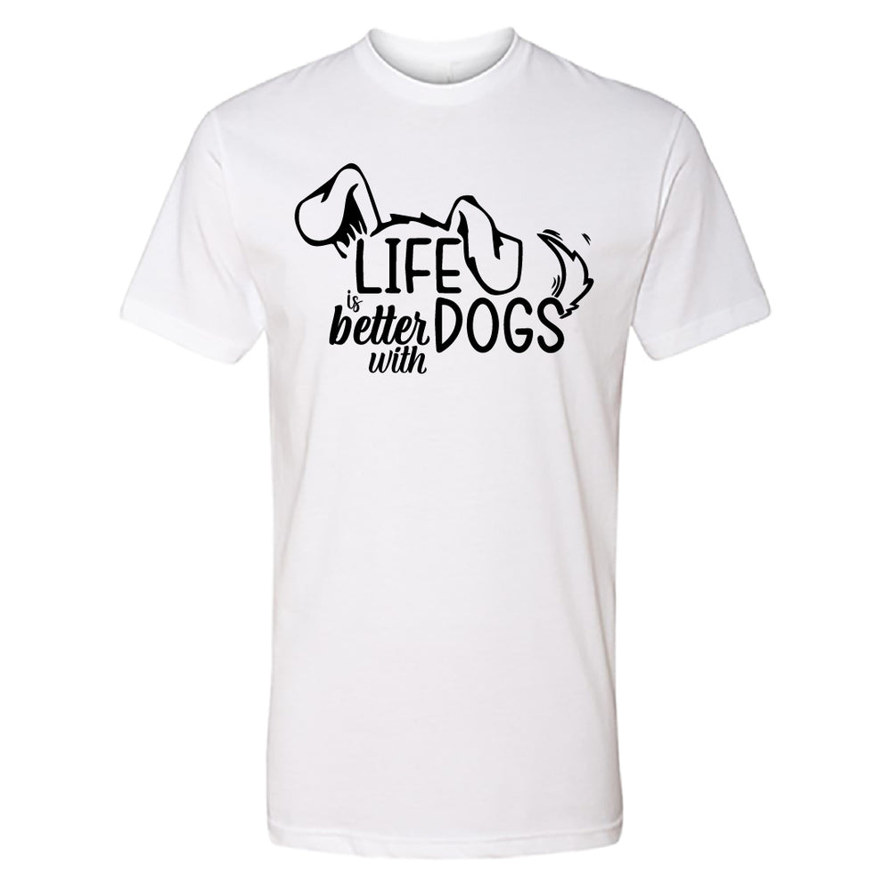 "Life is Better with Dogs" Men's / Unisex T-Shirt – The Go-To Tee for Every Dog Lover