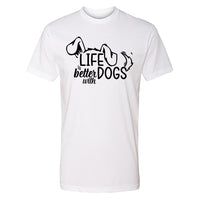 "Life is Better with Dogs" Men's / Unisex T-Shirt – The Go-To Tee for Every Dog Lover