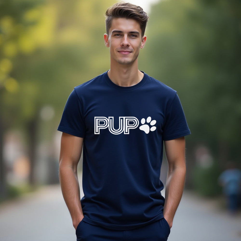 "PUP" Minimalist Men's / Unisex T-Shirt – The Go-To Tee for Dog Owners