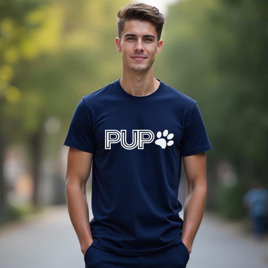 "PUP" Minimalist Men's / Unisex T-Shirt – The Go-To Tee for Dog Owners