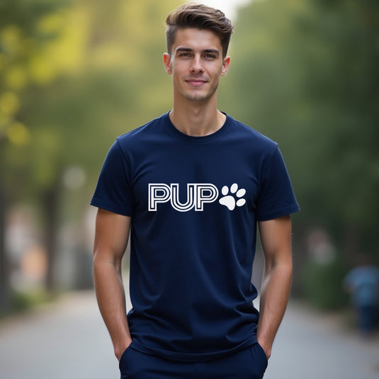 "PUP" Minimalist Men's / Unisex T-Shirt – The Go-To Tee for Dog Owners