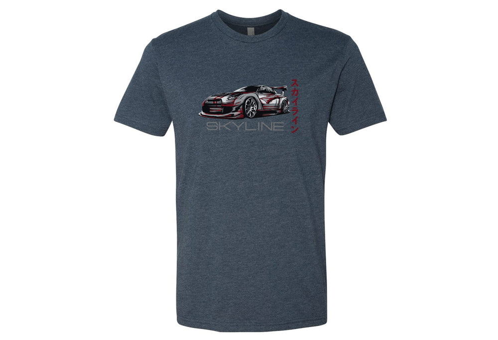 Men's Nissan Skyline T-Shirt - Premium Quality Relaxed Fit Tee in Black, Cardinal, Charcoal, Navy, Royal Blue, White | Sizes Small to 2XL