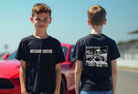 Youth Nissan 180SX Graphic T-Shirt – JDM Drift Style Tee | Sizes S–XL | Black, Royal Blue, White