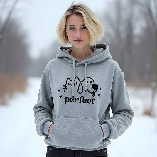 Perfect Cat & Dog Unisex Hoodie – Cozy Pet Lover’s Sweatshirt