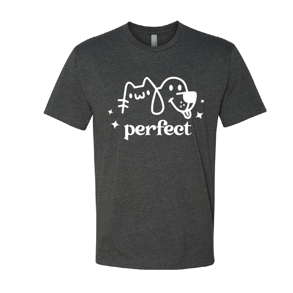 PERFECT Cat & Dog Graphic Men’s T-Shirt – Pet Lover’s Casual Tee