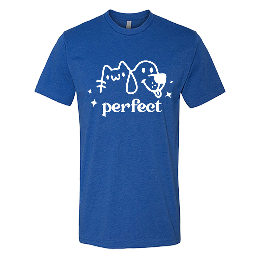 PERFECT Cat & Dog Graphic Men’s T-Shirt – Pet Lover’s Casual Tee