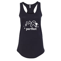 PERFECT Cat & Dog Graphic Women’s Racerback Tank Top – Pet Lover’s Active & Casual Wear