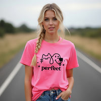 PERFECT Cat & Dog Graphic Women’s T-Shirt – Pet Lover’s Casual Tee
