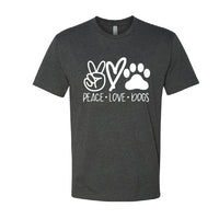 HEARTFELT "Peace Love Dogs" Men's T-Shirt – Fun & Comfy Dog Lover Tee