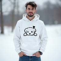 ADORABLE Peeking Dog Unisex Hoodie – Heartfelt & Cozy Pet Lover Sweatshirt