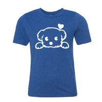 ADORABLE Peeking Dog Youth T-Shirt – Heartfelt & Fun Kids' Tee