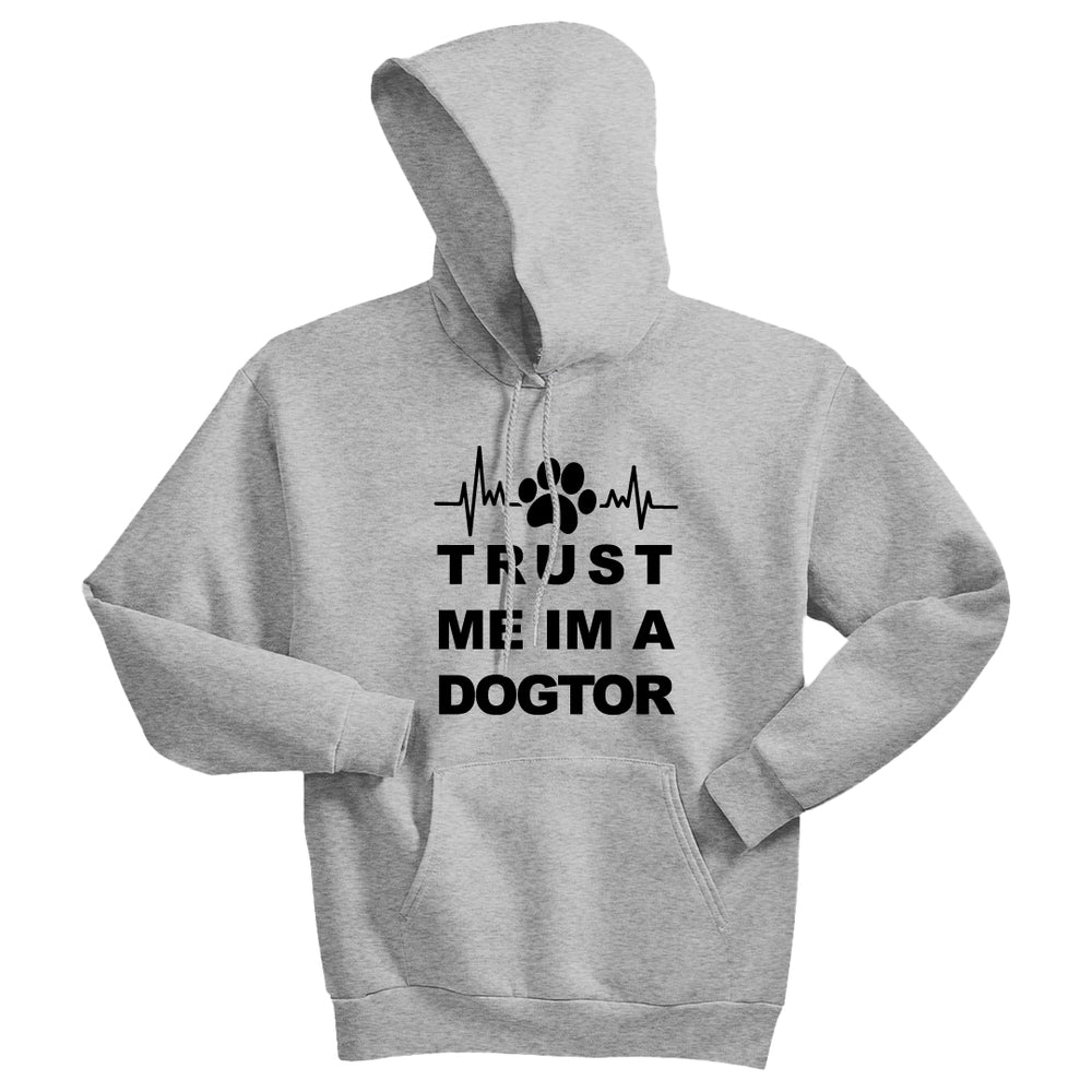 HUMOROUS "Trust Me I'm a Dogtor" Unisex Hoodie – Funny Dog Lover Sweatshirt