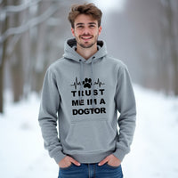 HUMOROUS "Trust Me I'm a Dogtor" Unisex Hoodie – Funny Dog Lover Sweatshirt